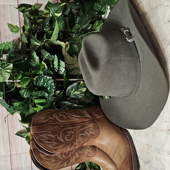 Resistol Other - Resistol New Self Conforming 100% Wool Size 81/2 Gray Cowboy Hat